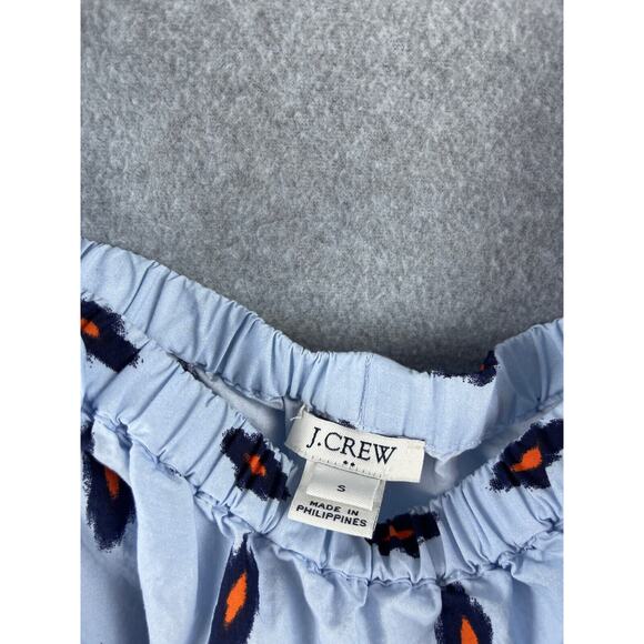 J Crew A Line Dress Women's S Light Blue Animal Print Sleeveless Knee Length - Picture 6 of 10